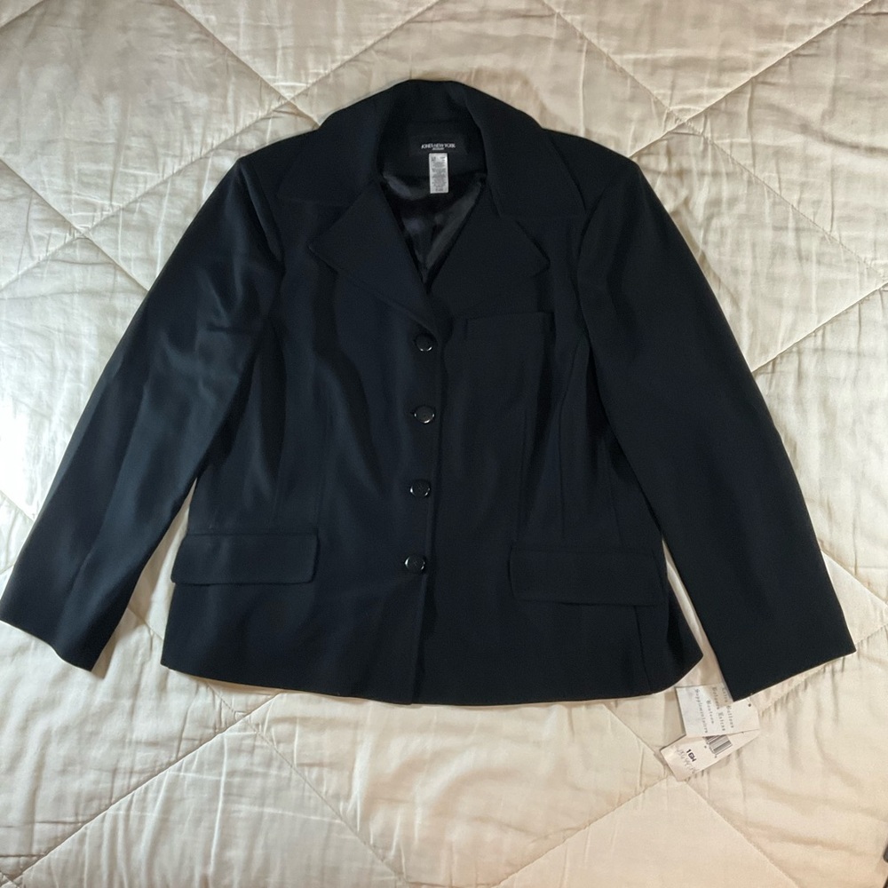 Jones New York Black Blazer Jacket Size 16W
